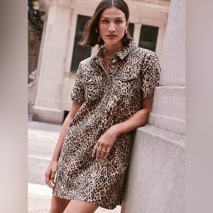 LOFT Animal Print Mini Dress